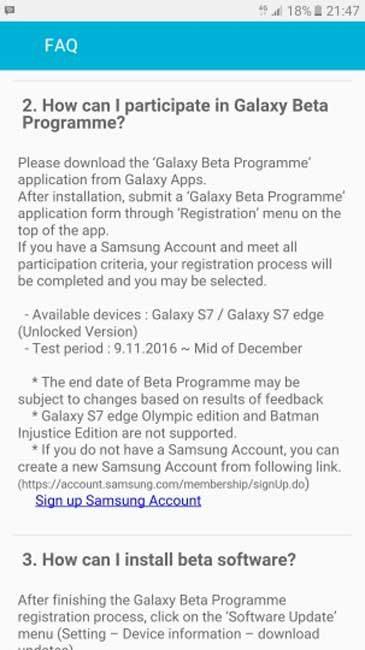 Beta de Android Nougat para el Samsung Galaxy S7