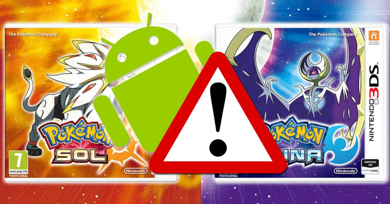 Pokémon Sol y Luna Android señal de peligro