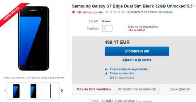 Black Friday de ebay Samsung Galaxy S7 Edge