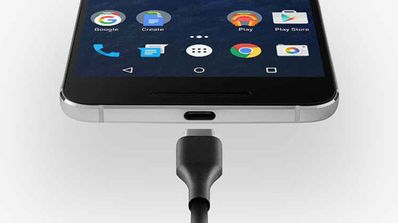Conexión de carga USB del Nexus 6P