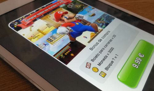 pantalla de compra de super mario run