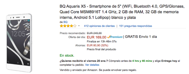 oferta bq aquaris x5