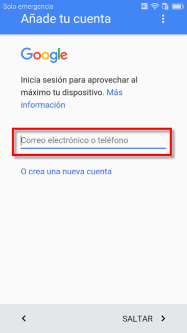 la configuración inicial del Honor 8 huella digital