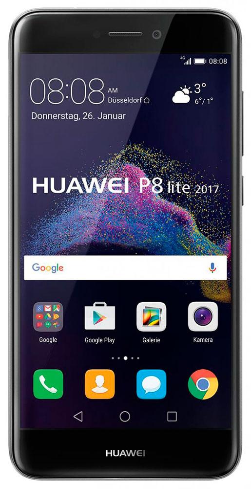 Huawei P8 Lite 2017 frontal con pantalla encendida