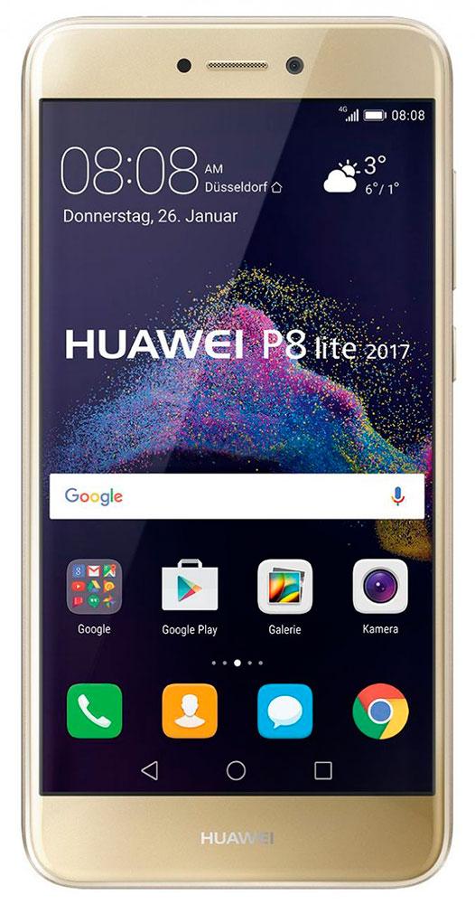 Huawei P8 Lite 2017 dorado frontal