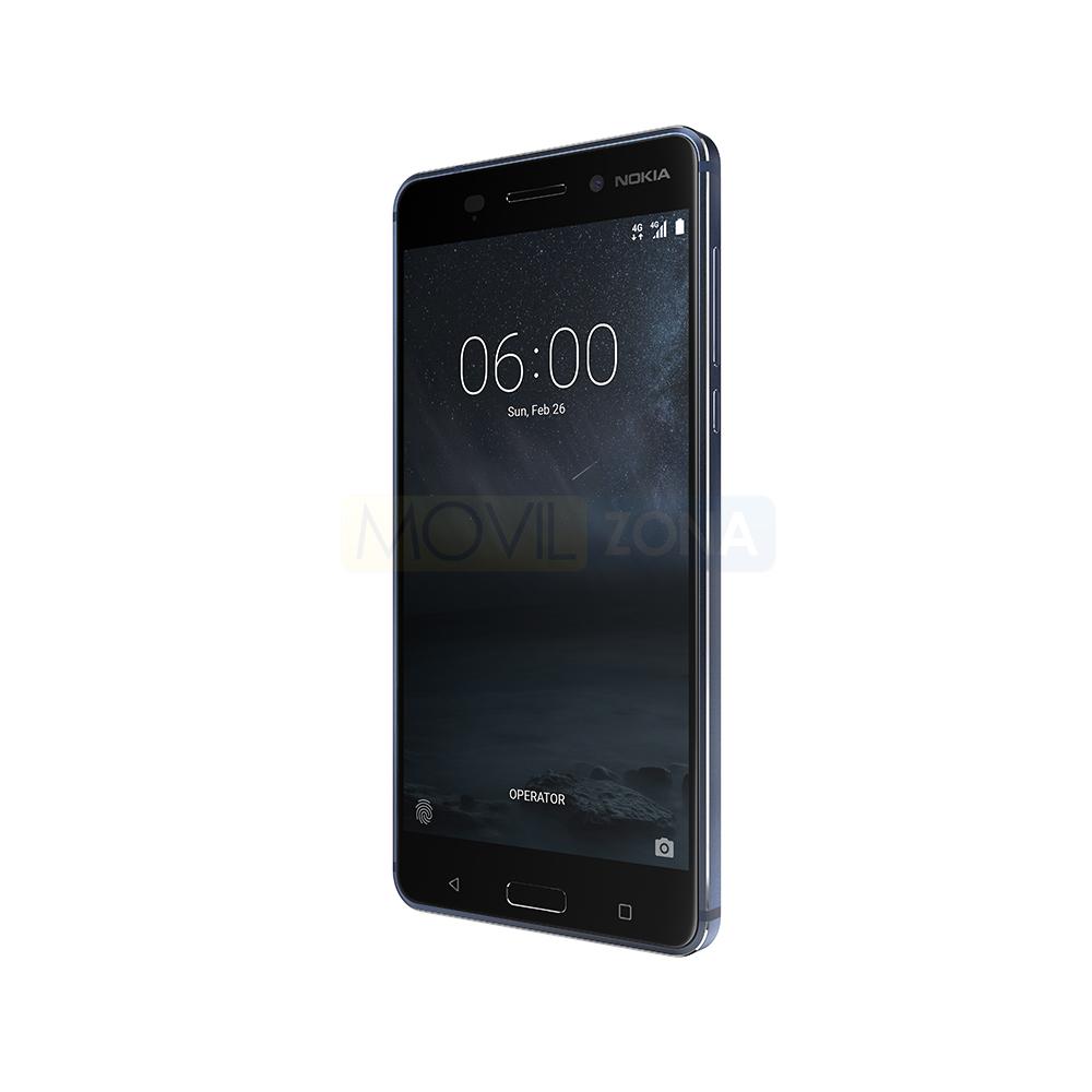 Nokia 6 negro vista letaral