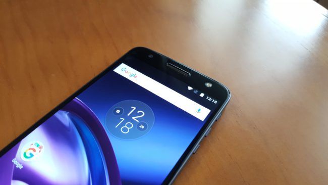 Pantalla del Moto Z
