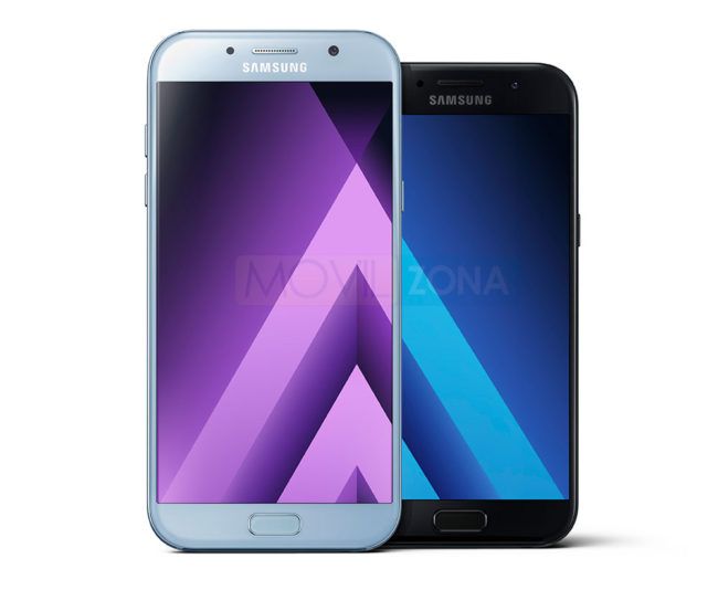 Samsung Galaxy A5 2017 plata y negro
