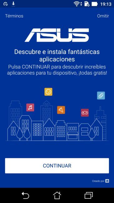 Inicio del ASUS Zenfone 3 Max
