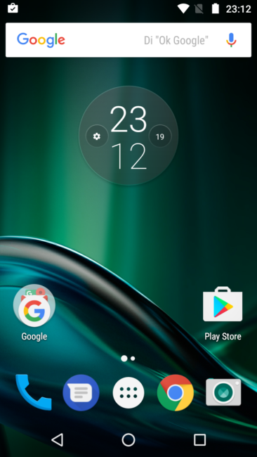 Escritorio del Motorola G4 Play