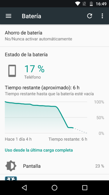 Final test autonomía del Moto Z