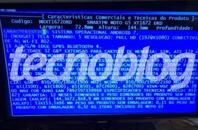 características Moto G5
