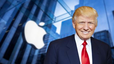 donald trump logo apple