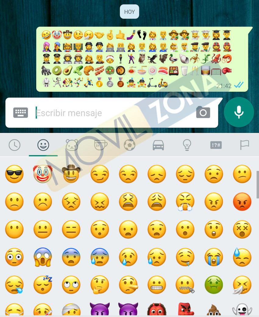 Nuevos emojis para WhatsApp