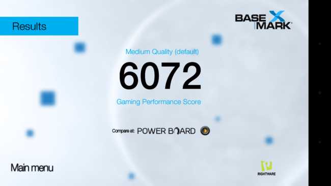 Resultado Basemark del LG X Power