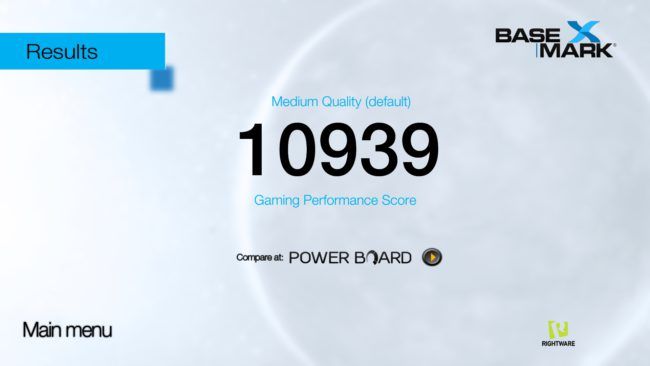 Resultado Basemark ZTE Blade V8