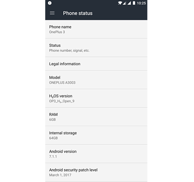 Android 7.1 para el OnePlus 3