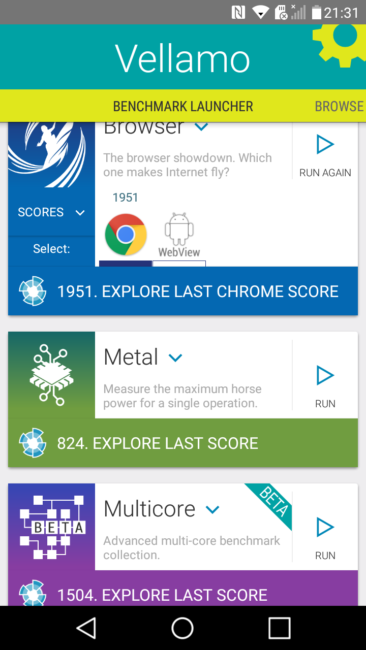 Resultado Vellamos del LG X Power
