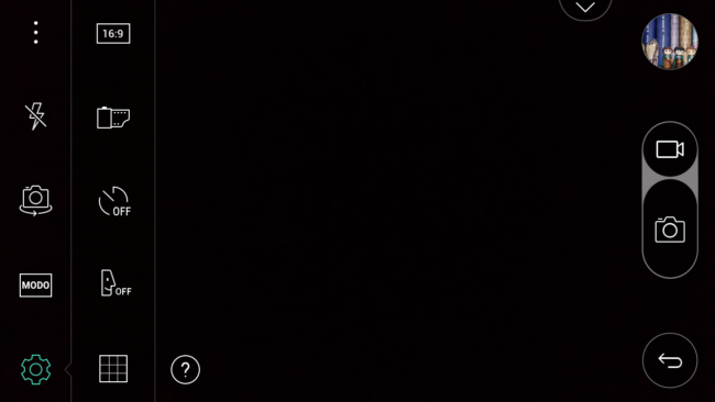 Aplicaicón cámara del LG X Power