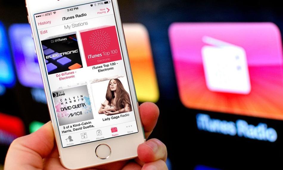 App de audio en streaming iTunes Radio en iPhone
