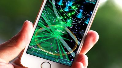 Funciones de realidad aumentada en un iPhone