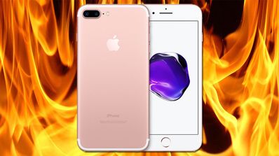 iphone 7 plus con llamas