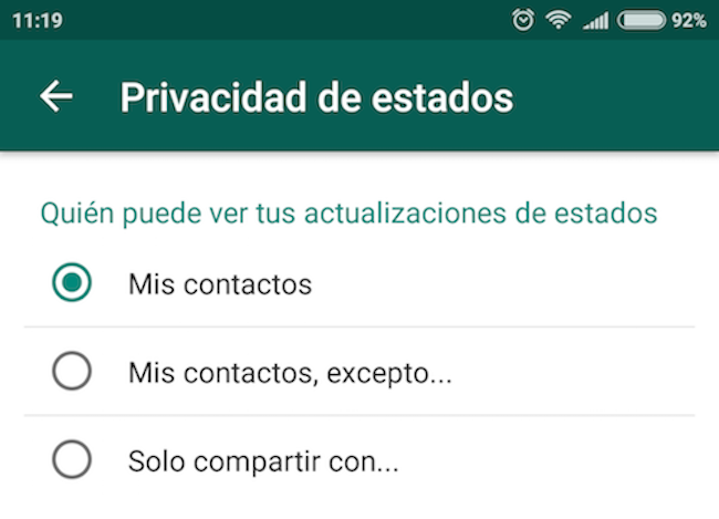 privacidad whatsapp
