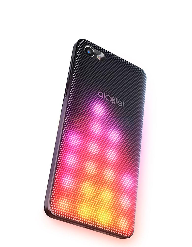 Alcatel A5 LED trasera con leds de colores