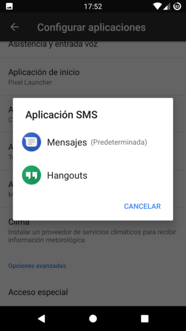 Aplicaciones predeterminadas Android 7 Nougat 2