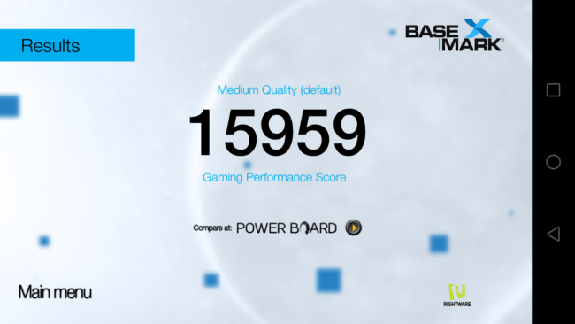 Resultado de Basemark con el Huawei P8 Lite 2017