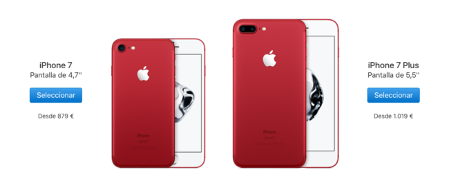 iphone 7 rojo