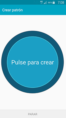 Crear patron vibracion Samsung Galaxy