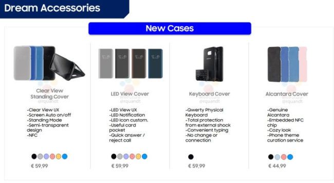 accesorios del Samsung Galaxy S8