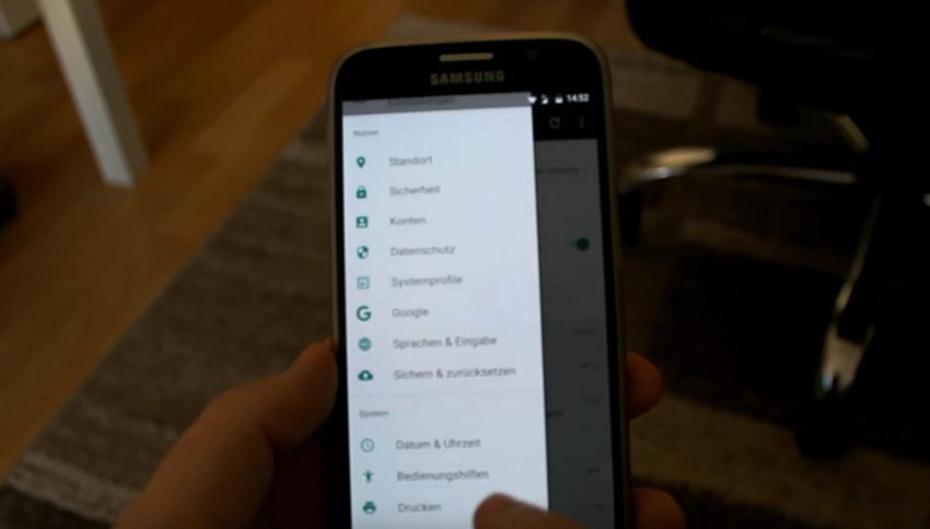 Samsung Galaxy S6 con Android 7.1.1
