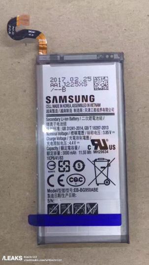 Bateria del Samsung Galaxy S8