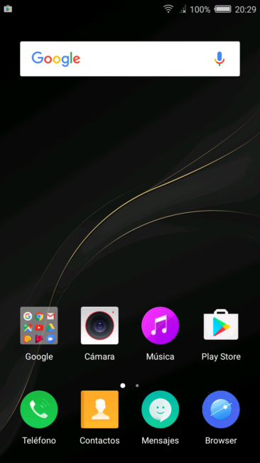 Escritorio del Nubia Z11 miniS