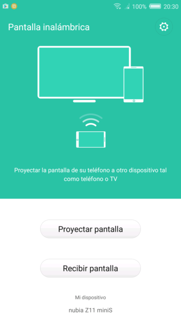 Pantalla externa del Nubia Z11 miniS