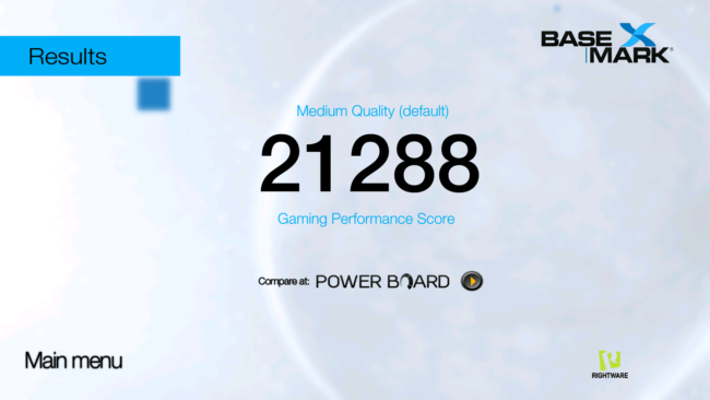 Resultado Basemark con el Nubia Z11 miniS