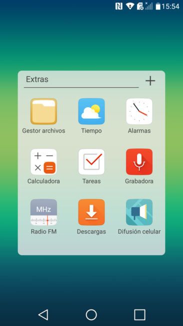 Interfaz del LG X cam