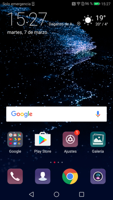 Escritorio del Huawei P10