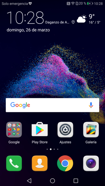 Escritorio del Huawei P8 Lite 2017