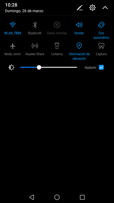Accesos rápidos del Huawei P8 Lite 2017