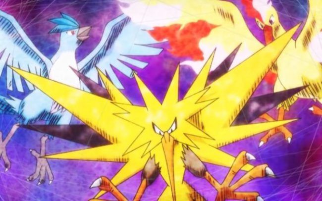pajaros legendarios pokémon