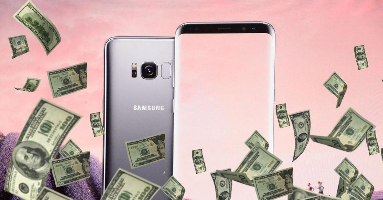 Samsung Galaxy S8 en dinero