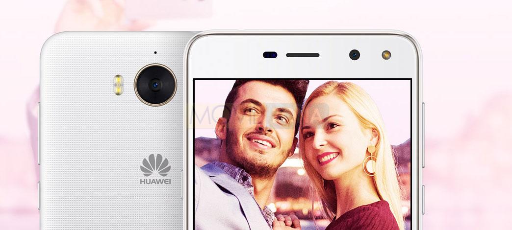 Huawei Y5 II con chico y chica en la pantalla