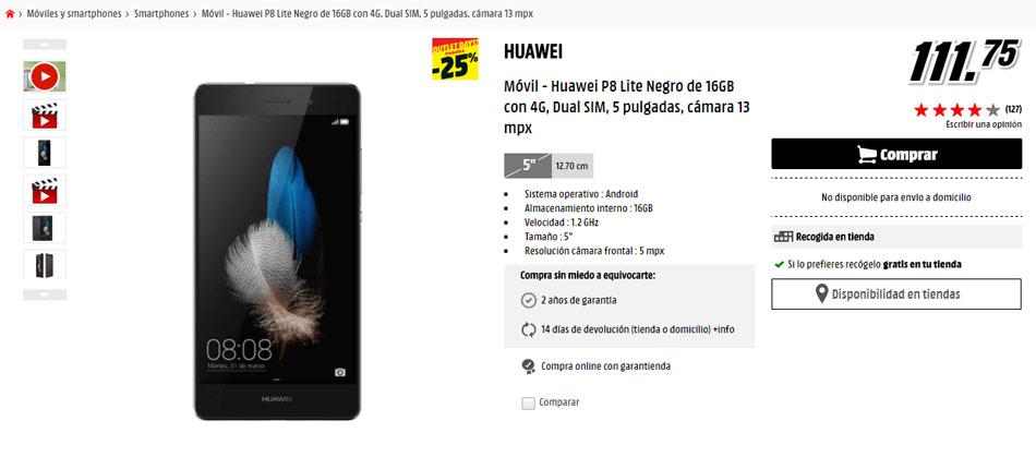Oferta del Huawei P8 Lite