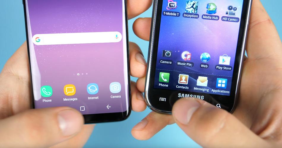 Samsung Galaxy S8 VS Galaxy S Display