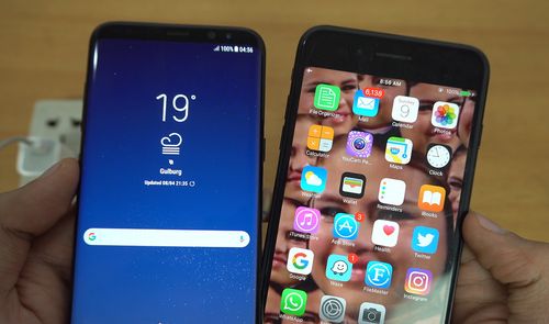 Samsung Galaxy S8+ VS iPhone 7 Plus comparativa de los tiempos de carga de la batería