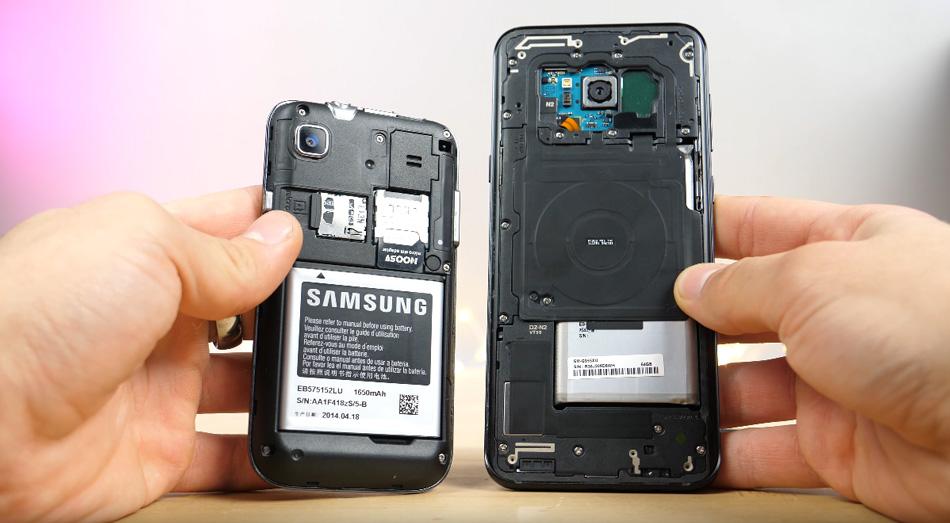 Samsung Galaxy S8 VS Galaxy S baterias