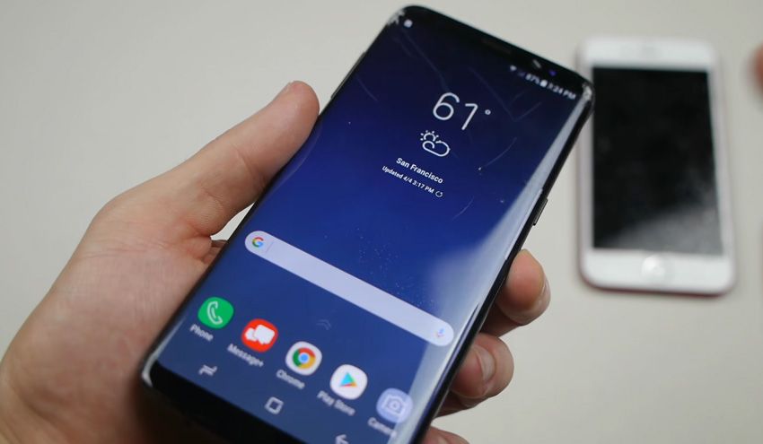 Pantalla del Samsung Galaxy S8 rota